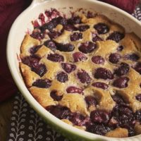 Brown Butter Cherry Cobbler