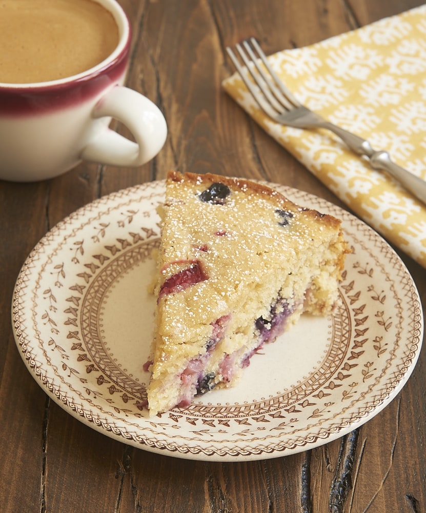 slice of Berry Muffin Cake