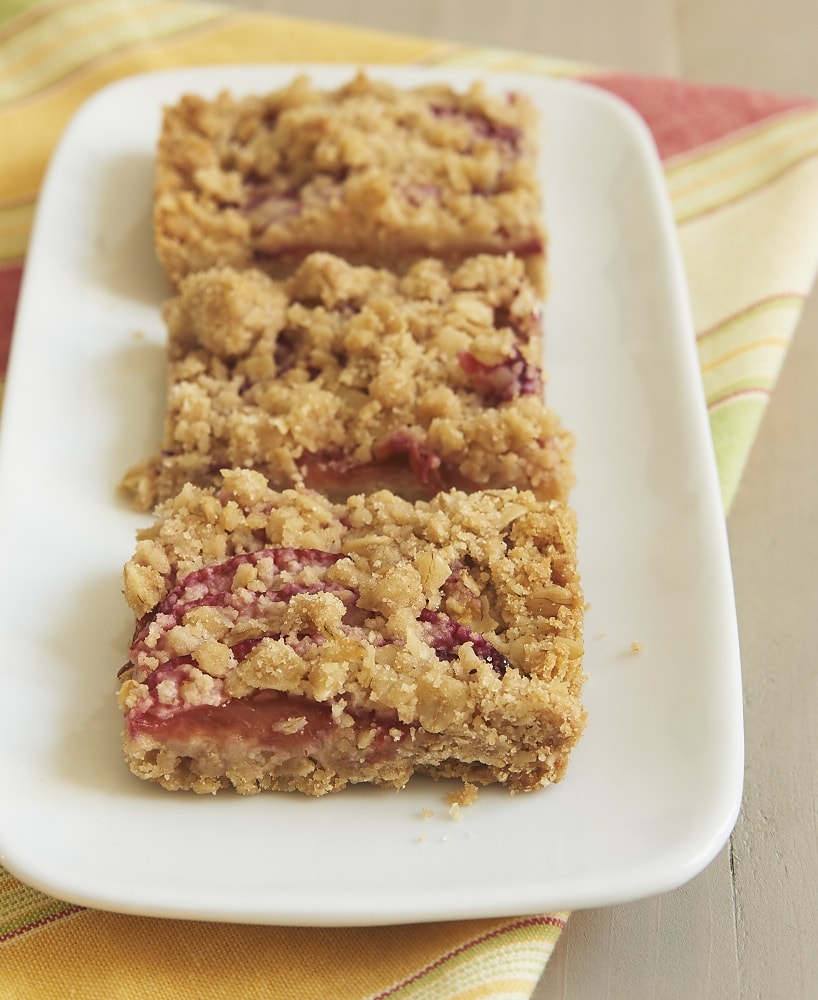 Sweet plums combine with a buttery, oat-filled crust for these irresistible Plum Crumble Bars! - Bake or Break