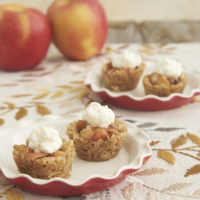 Apple Crisp Bites turn traditional apple crisp into bite-sized treats with the fantastic flavors of apples, oats, and cinnamon! - Bake or Break
