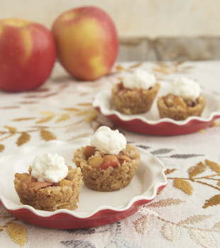 Apple Crisp Bites turn traditional apple crisp into bite-sized treats with the fantastic flavors of apples, oats, and cinnamon! - Bake or Break