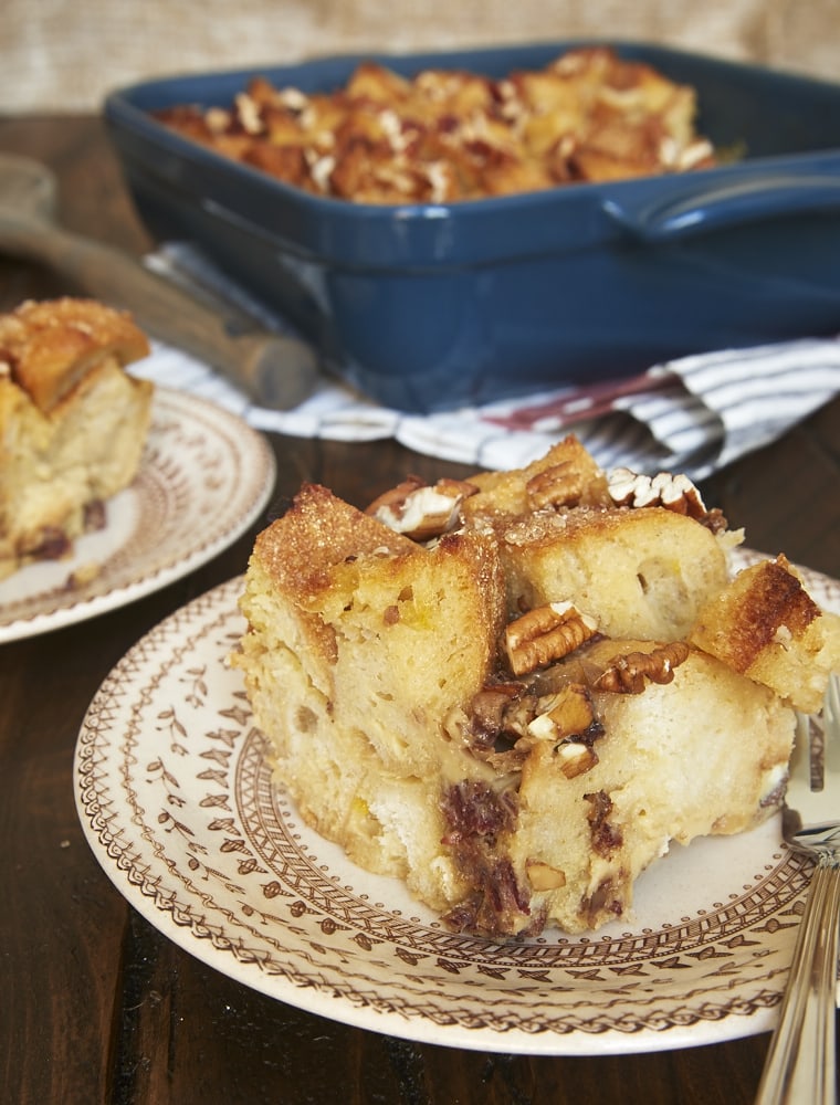 Enjoy the flavor and sweetness of pure maple syrup with this simple, delicious Maple Date Bread Pudding. - Bake or Break