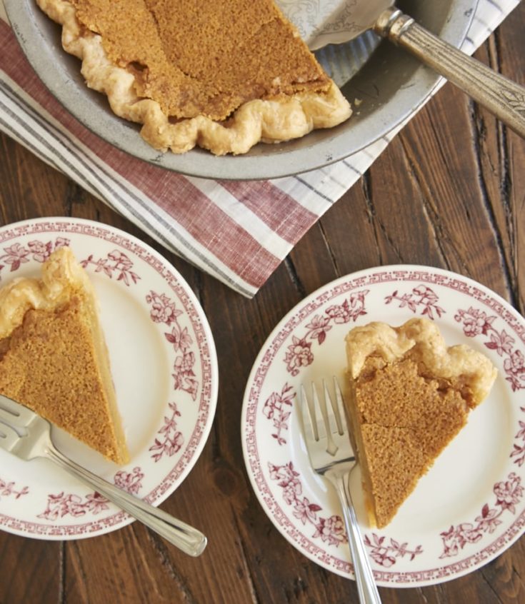 slices of Brown Butter Chess Pie