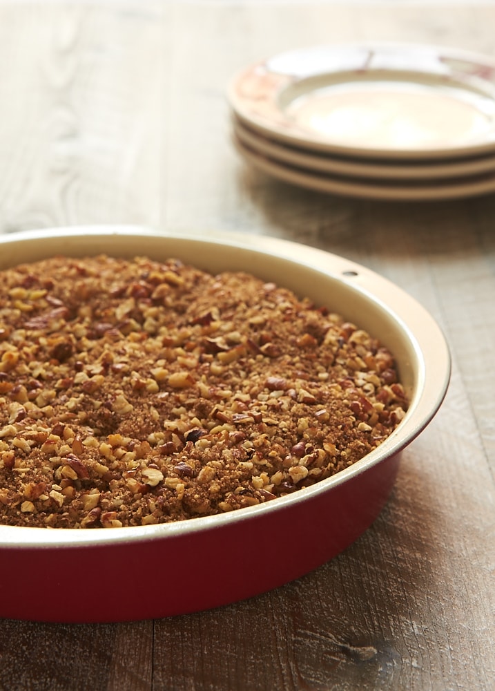 You will love this nutty, subtly sweet Brown Butter Pecan Coffee Cake. The perfect sweet treat for your coffee break or sweet ending for a brunch! - Bake or Break