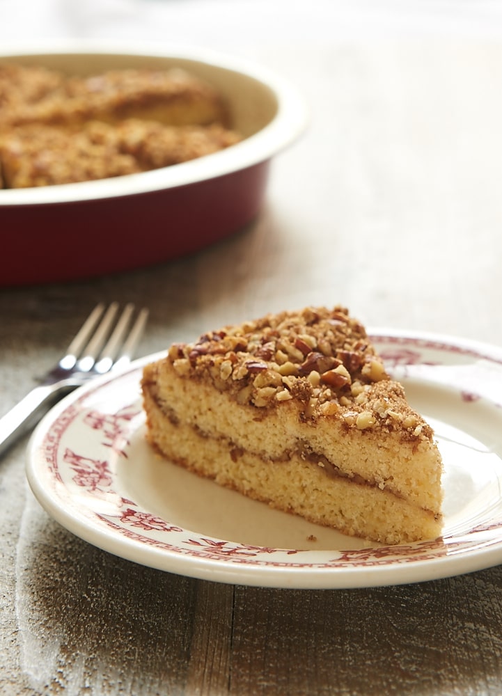 You will love this nutty, subtly sweet Brown Butter Pecan Coffee Cake. The perfect sweet treat for your coffee break or sweet ending for a brunch! - Bake or Break