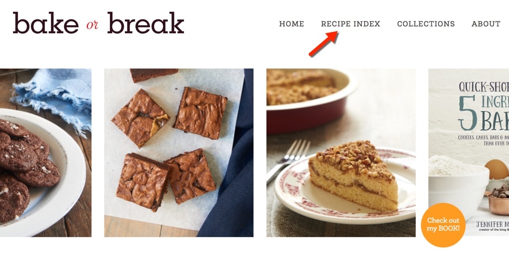 Bake or Break Recipe Index