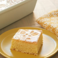 Lemon Pound Cake Bars topped with a sweet, simple glaze