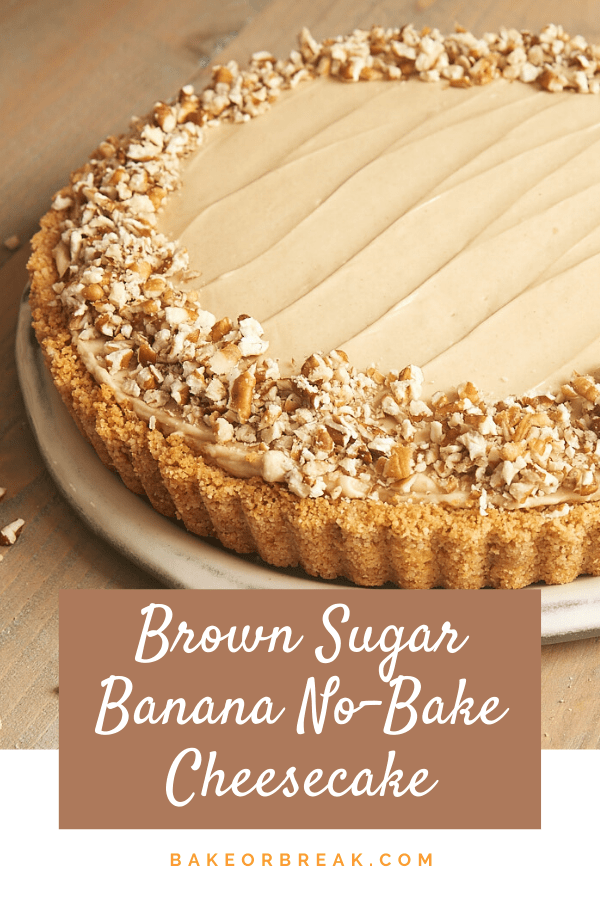 Brown Sugar Banana No-Bake Cheesecake