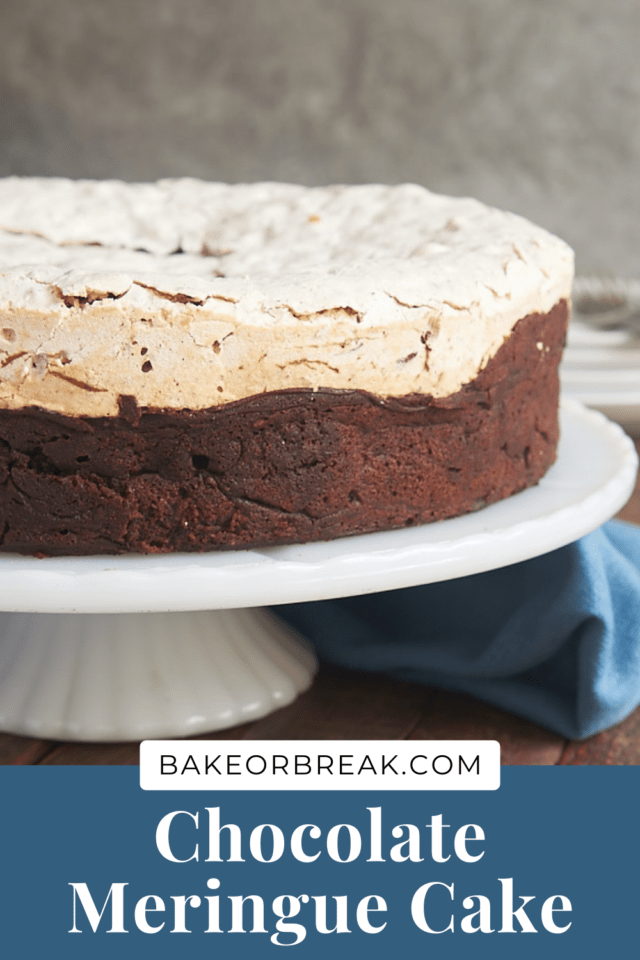 Chocolate Meringue Cake bakeorbreak.com