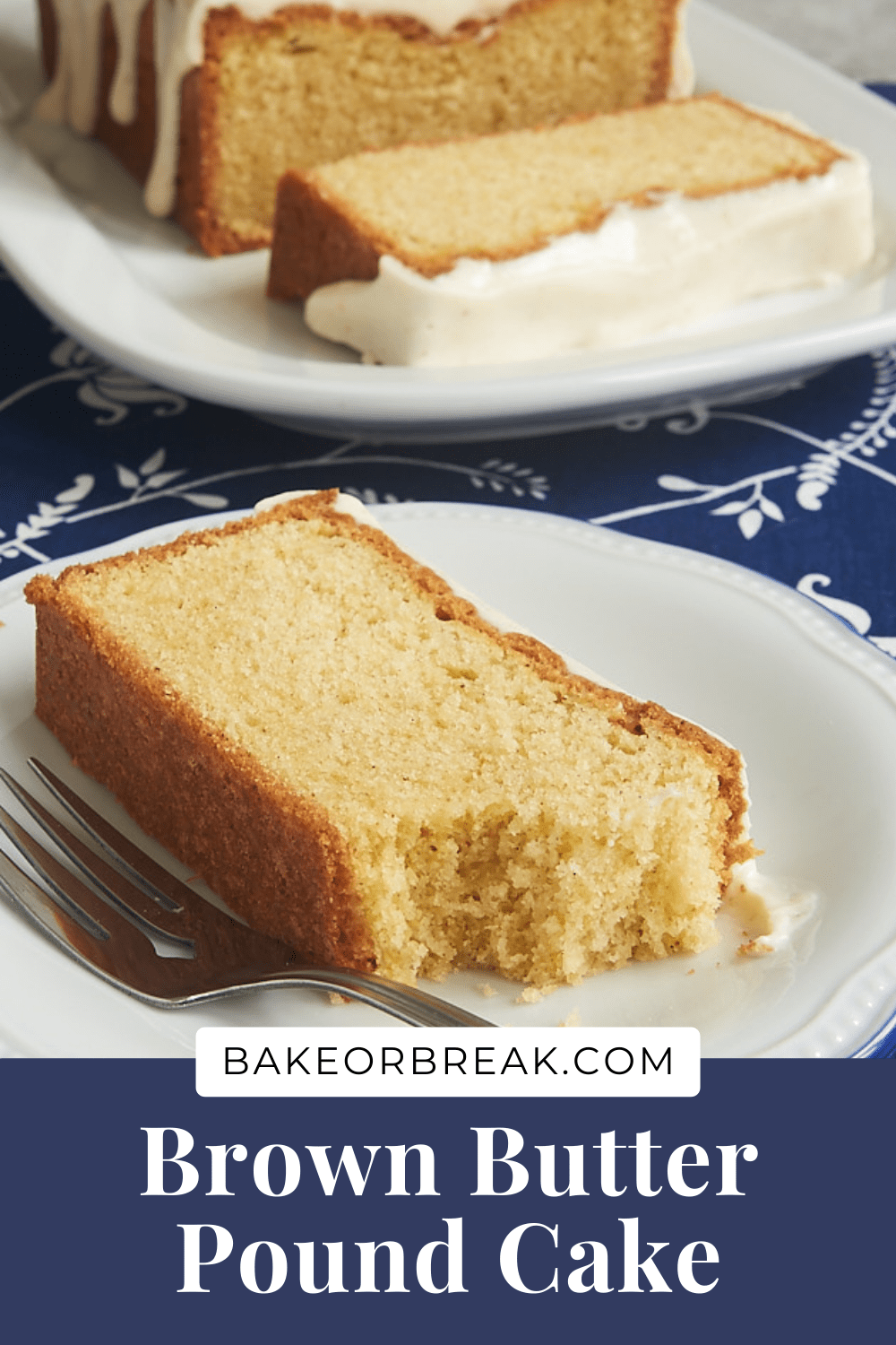 Brown Butter Pound Cake bakeorbreak.com