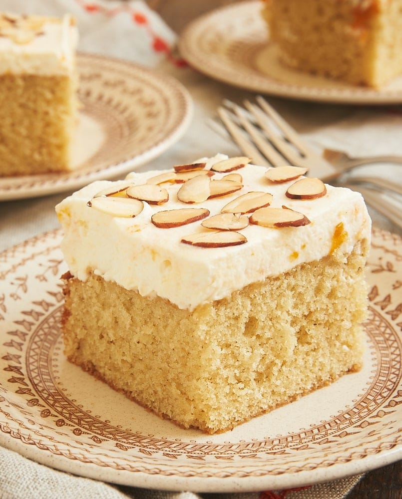 Brown Butter Almond Cake with Apricot Whipped Cream is such a lovely, nutty, sweet, and delicate cake. What an amazing flavor combination! - Bake or Break