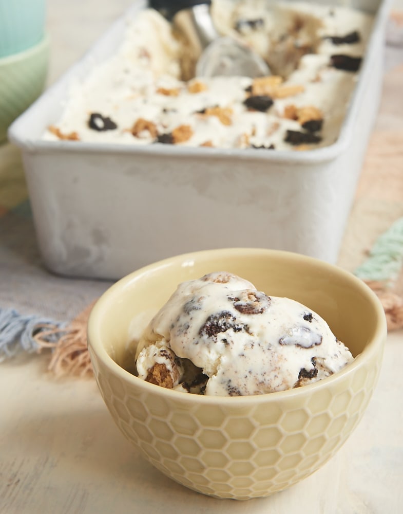 bowl of All the Cookies No-Churn Ice Cream