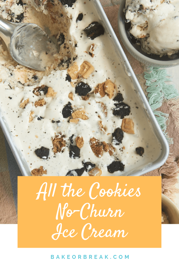 All the Cookies No-Churn Ice Cream bakeorbreak.com