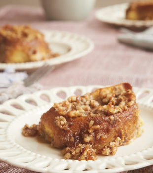 Baked Praline French Toast is a fantastic make-ahead breakfast with the irresistible flavors of pecan pralines. - Bake or Break