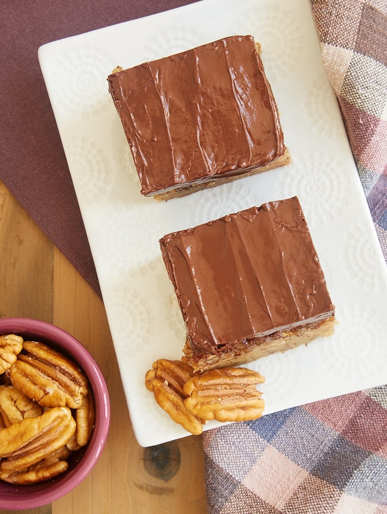 Pecan Sandie Praline Bars