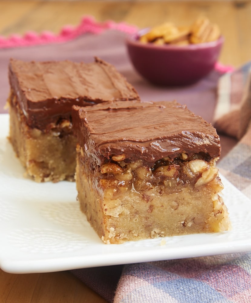 Pecan Sandie Praline Bars