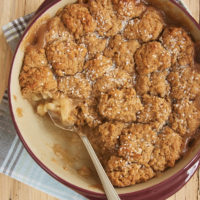 Sweet pears and a wonderful, warm blend of spices combine for this simple and delicious Autumn Spice Pear Cobbler. - Bake or Break