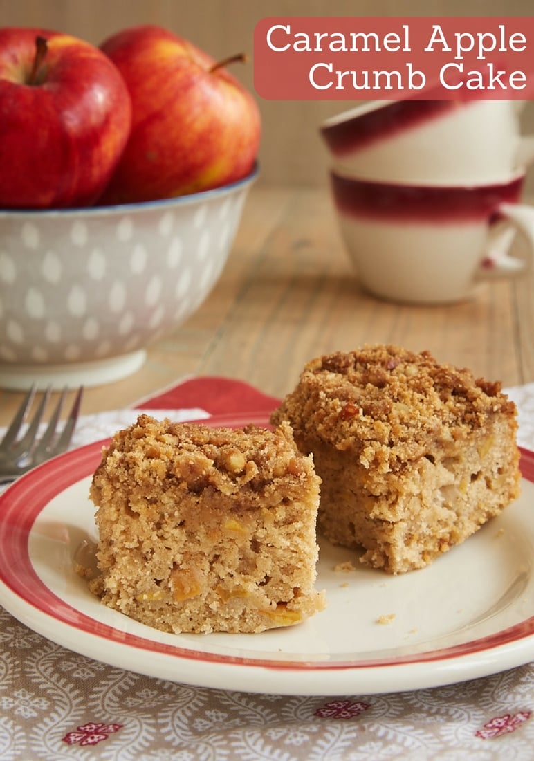 caramel apple crumb cake