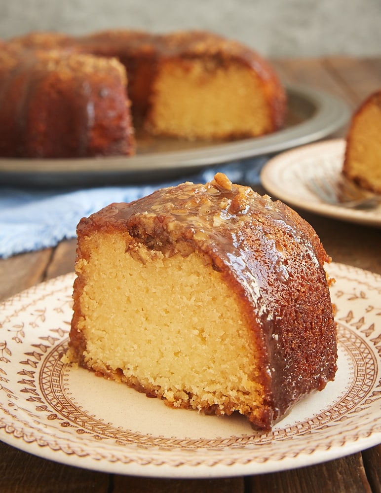 Pecan Pie Bundt Cake takes the flavors of the classic pie and packs them into a simple, delicious cake. This one is always a big, big hit! - Bake or Break