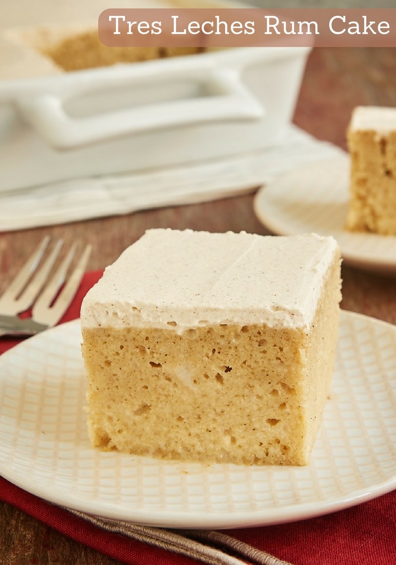 Tres Leches Rum Cake is an amazingly delicious, moist, flavorful cake. A favorite grown-up dessert! - Bake or Break
