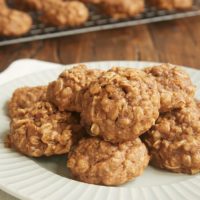 Apple Butter Oatmeal Cookies on a plate