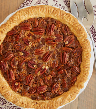 Classic pecan pie gets even better and more flavorful in this Chocolate Chip Coconut Pecan Pie! - Bake or Break