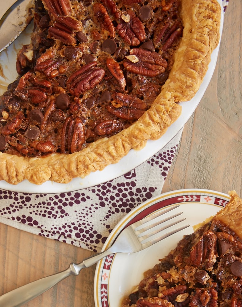 Classic pecan pie gets even better and more flavorful in this Chocolate Chip Coconut Pecan Pie! - Bake or Break