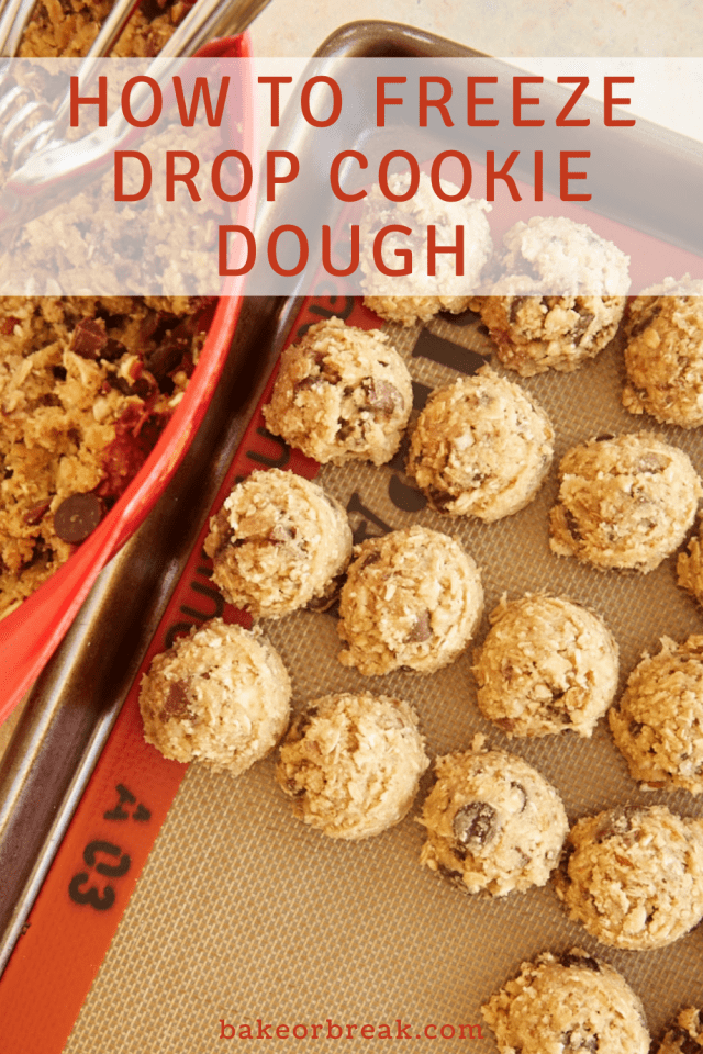 How to Freeze Drop Cookie Dough Bake or Break