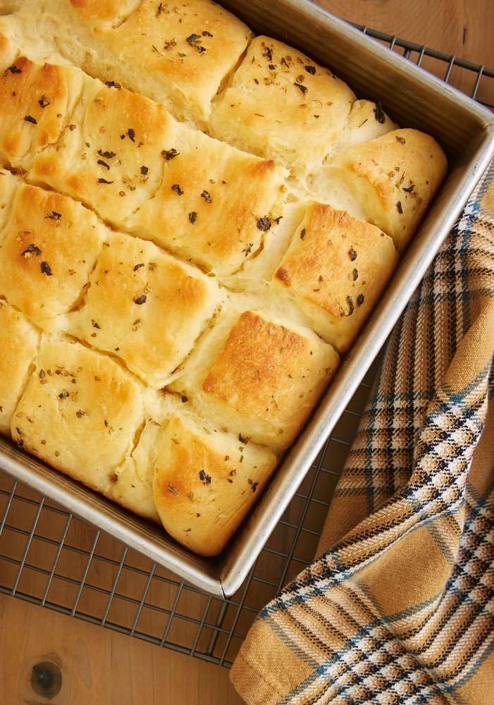 Quick Herbed Dinner Rolls make yeast baking so easy. They mix quickly and only need a short time to rise. And they are wonderfully soft and oh so delicious! - Bake or Break