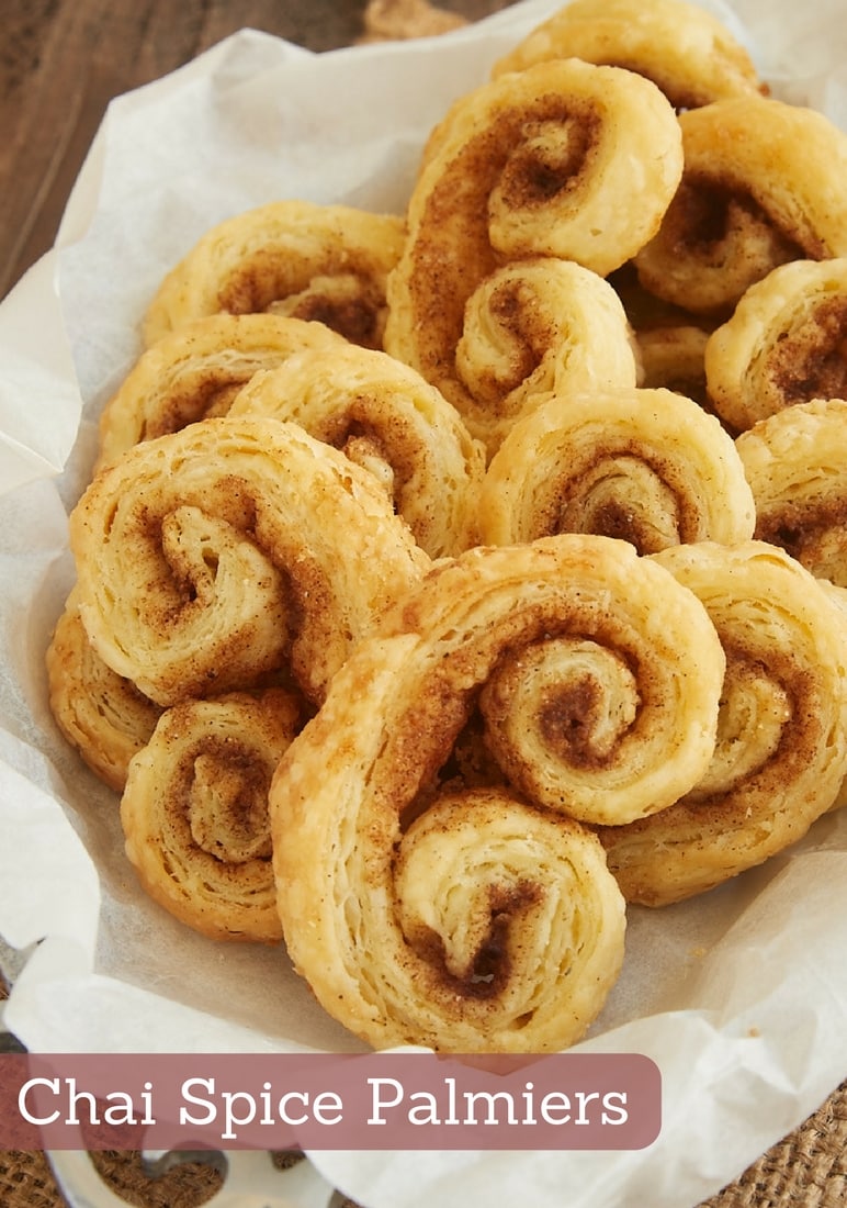 Chai Spice Palmiers are made with a simplified pun pastry and a delicious blend of spices. They're part pastry, part cookie, and completely fantastic! - Bake or Break