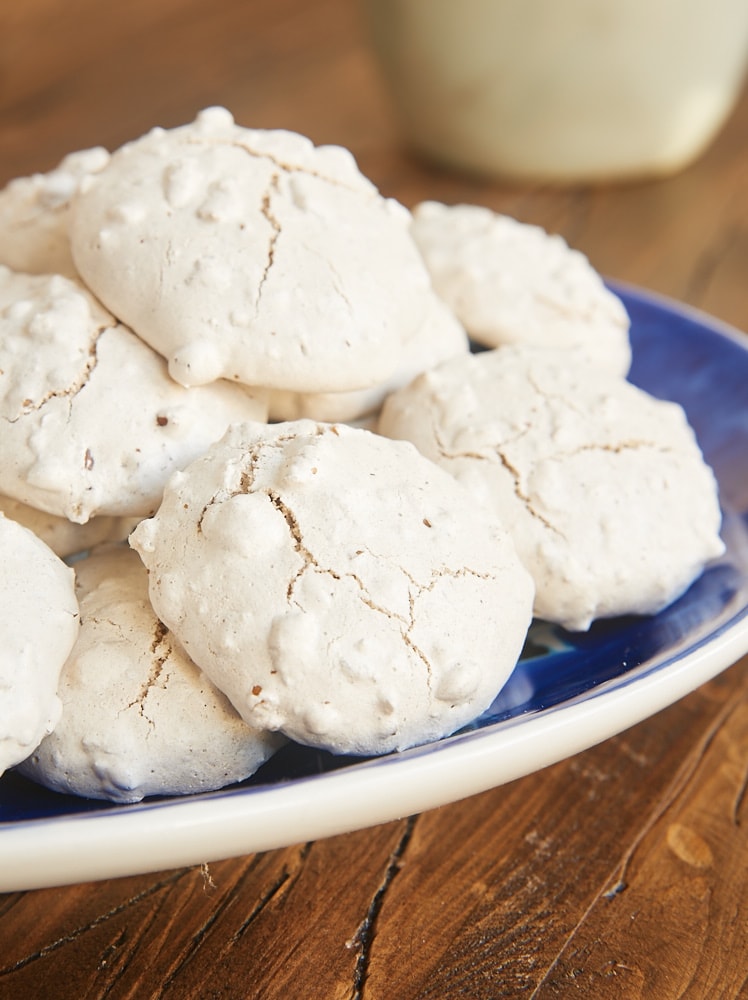 Cinnamon Pecan Puffs are soft, chewy, nutty cookies made with a short list of ingredients. A long-time favorite! - Bake or Break