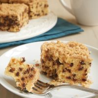 slice of Chocolate Chip Crumb Cake