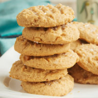 stack of Cream Cheese Peanut Butter Cookies