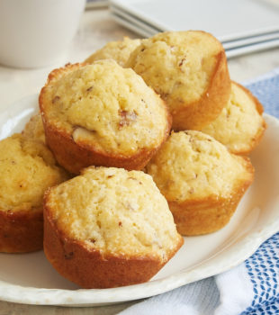 Coconut Almond Muffins combine wonderful flavors in a lightly sweet muffin. Perfect for a morning treat or an afternoon snack! - Bake or Break