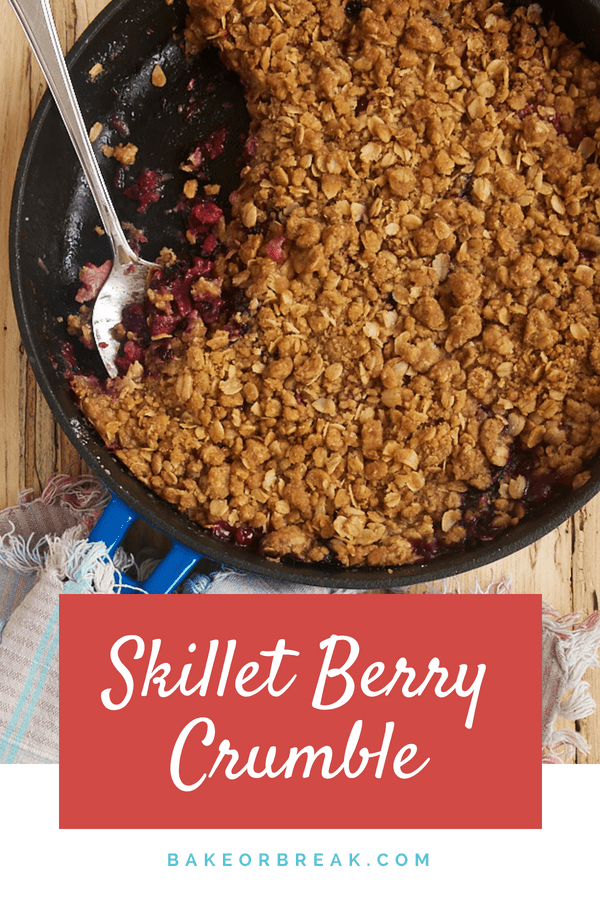 Skillet Berry Crumble bakeorbreak.com