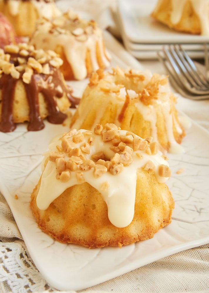 Mini Bundt Cakes Using Aunt Sue's Famous Pound Cake