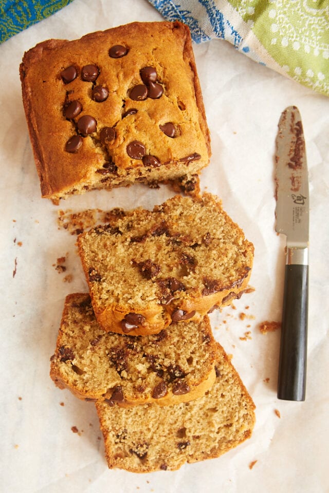 Chocolate Chip Peanut Butter Bread - Bake Or Break