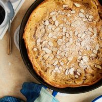 Cinnamon Almond Dutch Baby Pancake