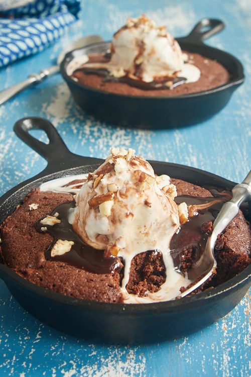Double Chocolate Skillet Brownies for Two Bake or Break