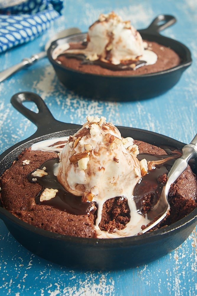 Double Chocolate Skillet Brownies for Two from Bake or Break