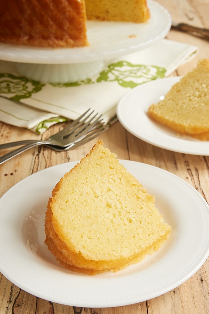 slice of Key Lime Bundt Cake