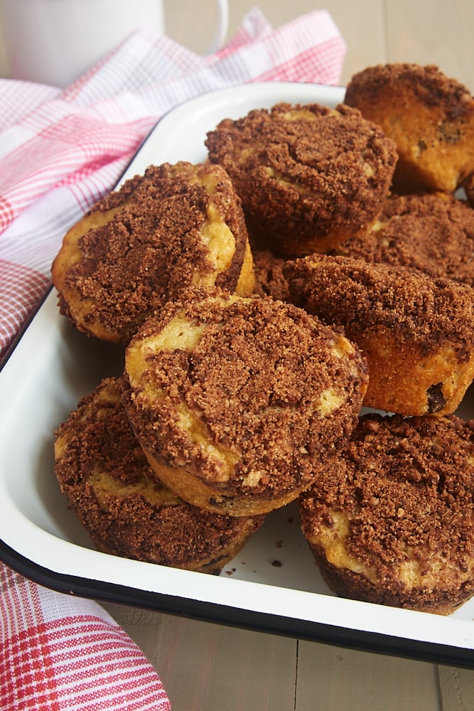Oatmeal Chocolate Chip Muffins with Chocolate Streusel