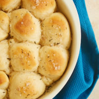 freshly baked Smoked Salt and Thyme Brown and Serve Dinner Rolls