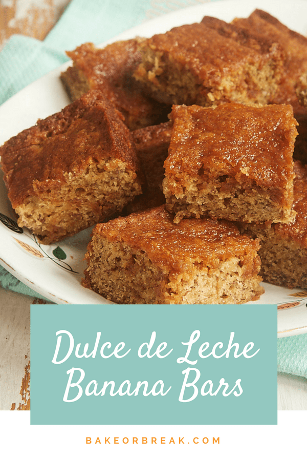 Dulce de Leche Banana Bars bakeorbreak.com