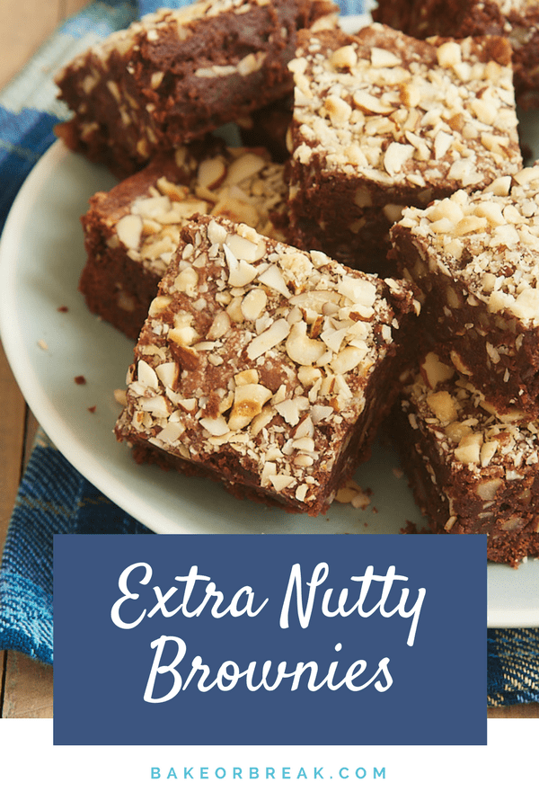 Extra Nutty Brownies bakeorbreak.com