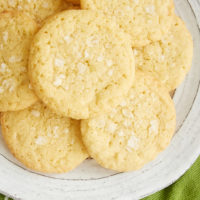 plate of Sea Salt Lime Cookies