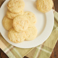 Lemon Coconut Sugar Cookies