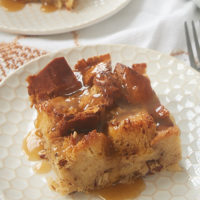 Chai Spice Bread Pudding with Vanilla Sauce