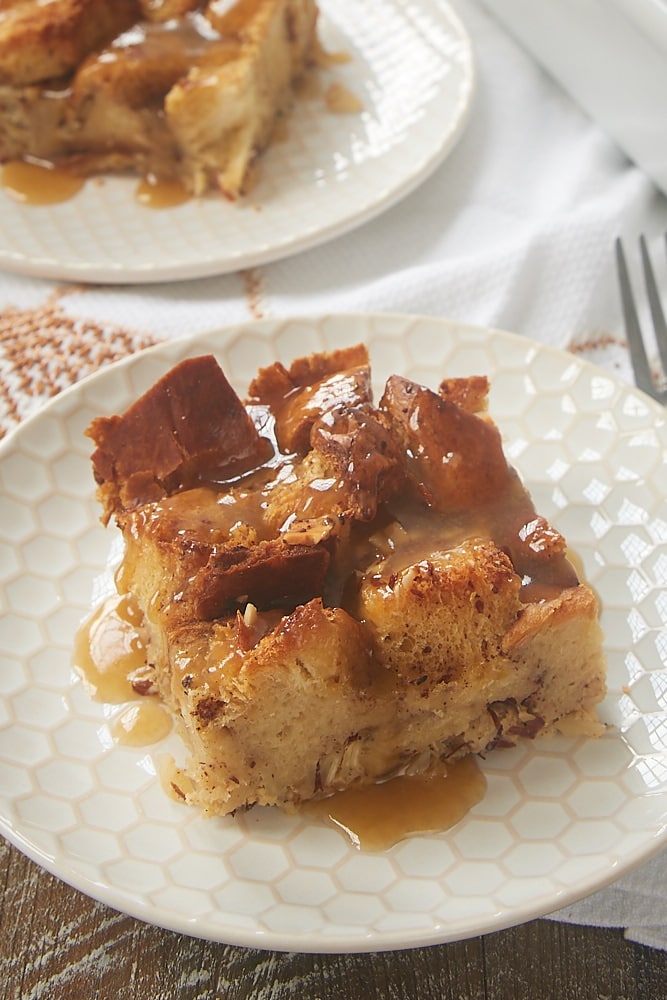 Chai Spice Bread Pudding with Vanilla Sauce