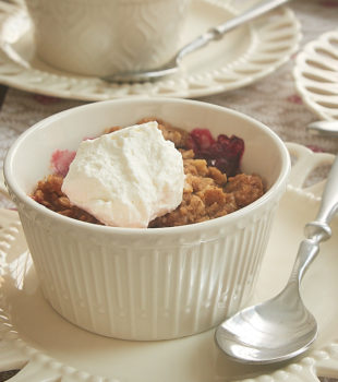 Cranberry Pear Crumbles